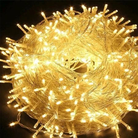 яяяГирлянда светодиодная Шнур полимер.материалы 15м 200LED теплый белый 4 режима L200R (100)