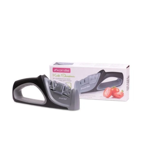 Точилка для ножей 21,5*4,5*9см пластик/нерж.сталь (24)