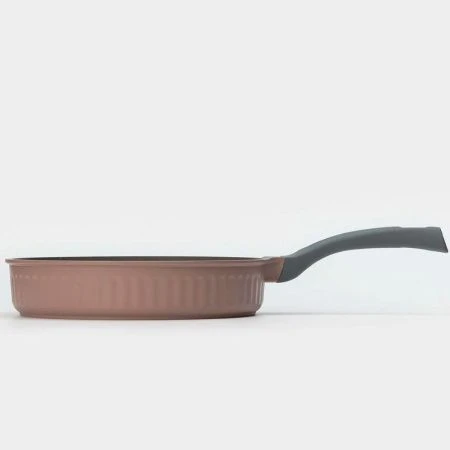 Сковорода 22см алюминий АП STELLA Cappuccino с несъемной ручкой (3)