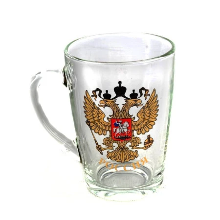 Кружка 300мл стекло ГЕРБ (20)