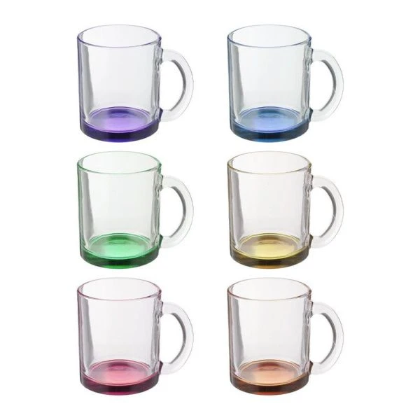 Кружка 320мл стекло Чайная ЛАК МИКС NEW (24)