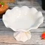Фруктовница на ножке фарфор 20см (8)