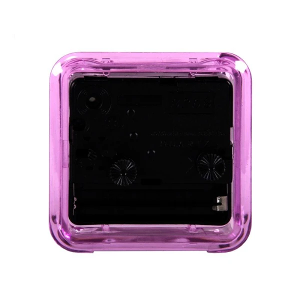 Будильник 7*7см кварц РУБИН Классика розовый (40)