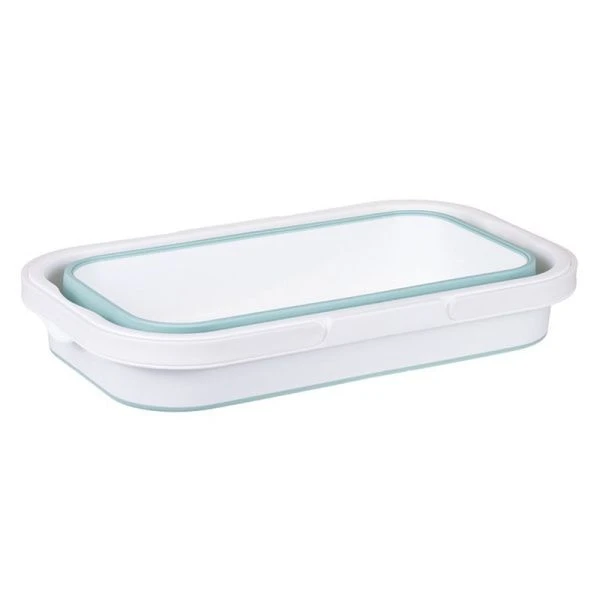 Ведро складное 16л 470*280*75мм пластик ФЛЕКС морская волна прямоугольное (5) Ведро складное 16л 470*280*75мм пластик ФЛЕКС морская волна прямоугольное (5)