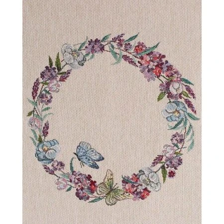 Скатерть 140*240см гобелен ПРИНЦЕССА зеленая клетка