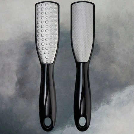 Пилка для ног лазерн трапеция 2-х стор 24,5*4,5см чёрная (300)