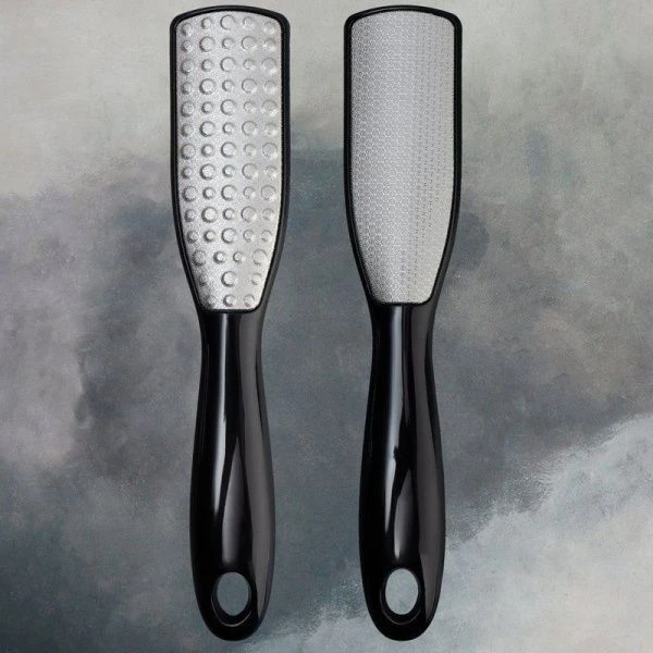 Пилка для ног лазерн трапеция 2-х стор 24,5*4,5см чёрная (300)