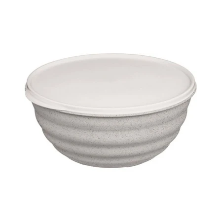 Миска 2,1л пластик Latina с крышкой гранит светло-серый (18) 222136621/02