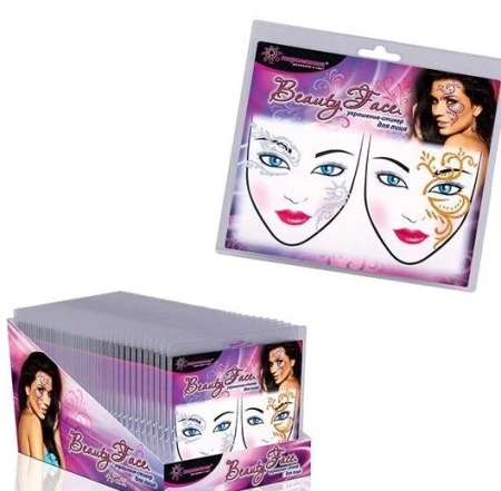 Украшение-стикер для лица стразы Beauty fase Т0805