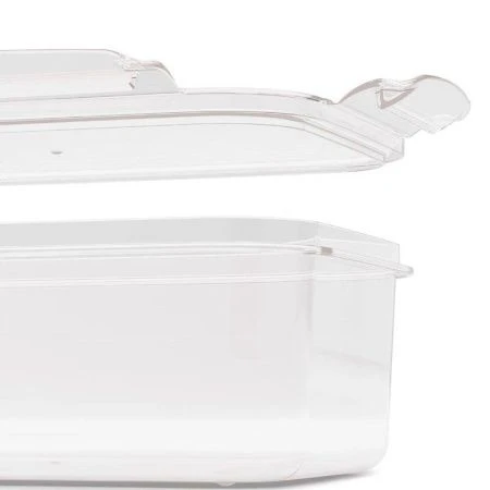 Контейнер пищевой 1л 195*140*65мм пластик СВЧ Прайм прямоугольный с защелками (15)