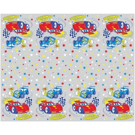 Скатерть одноразовая 130*200 Тачки