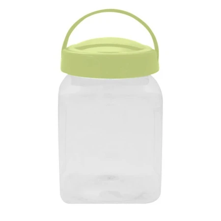 Банка 3л ПЭТ Verona квадратная салатовый (10) 221107220/04