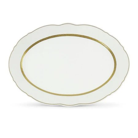 Тарелка мелкая 35см керамика ARABIA овальная