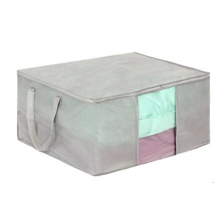 Кофр для хранения вещей спанбонд 60*50*30см серый (80)