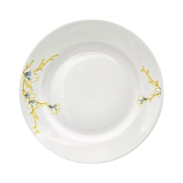 Тарелка мелкая 20см фарфор МАГНОЛИЯ гладкий край (30)