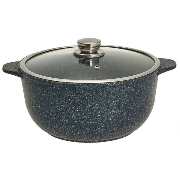 Казан 4л алюминий АП МЕГАЛИТ 14 стекл.крышка в инд.упаковке (4)