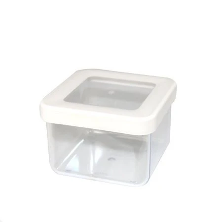 Емкость для сыпучих продуктов 500мл 10*10*7см пластик СТЕП белый (12)