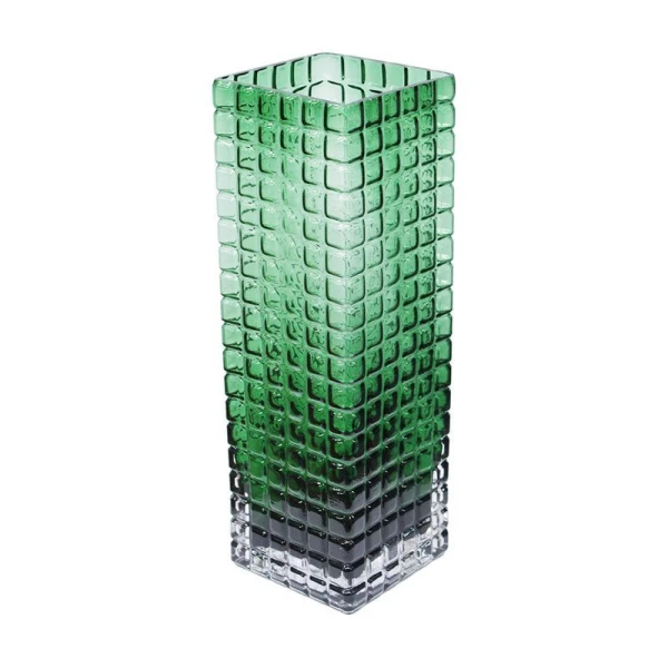 Ваза для цветов 30*10см стекло зеленая 1030/JC-15878 (15)