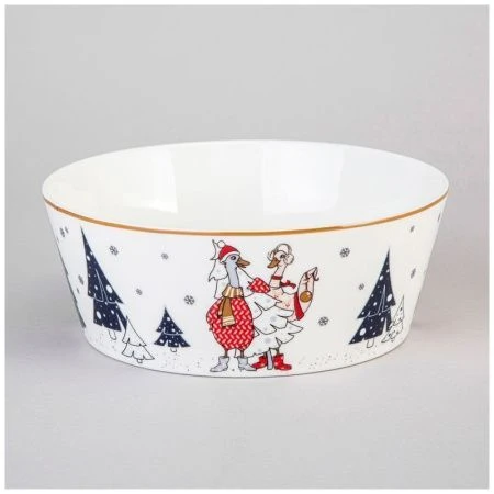 Салатник 1л 18*7см фарфор FAMILY CHRISTMAS (24)