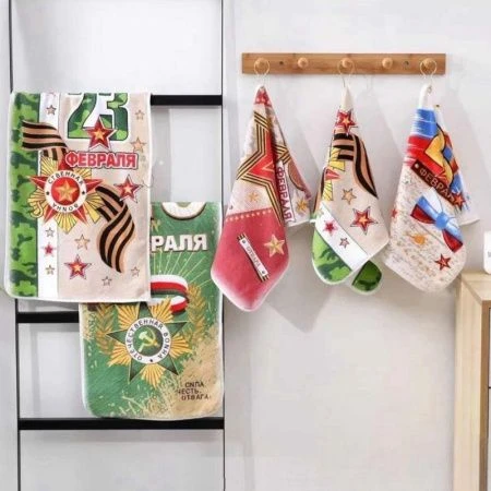 Полотенце микрофибра 35*75см 23 февраля (12)