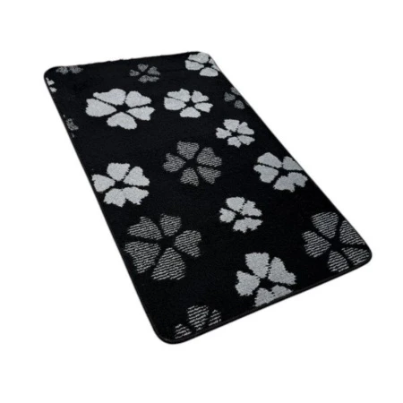 Коврик в ванную 60*100см полипропилен MAXIMUS 4980 BLACK черный 2513