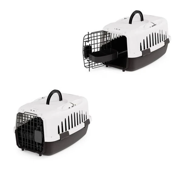 Корзина-переноска для животных 48*32*26см пластик чёрная (4) Корзина-переноска для животных 48*32*26см пластик чёрная (4)