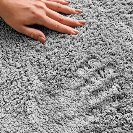 Коврик в ванную 40*60см полиэстер/латекс Нанохлопок пепельный