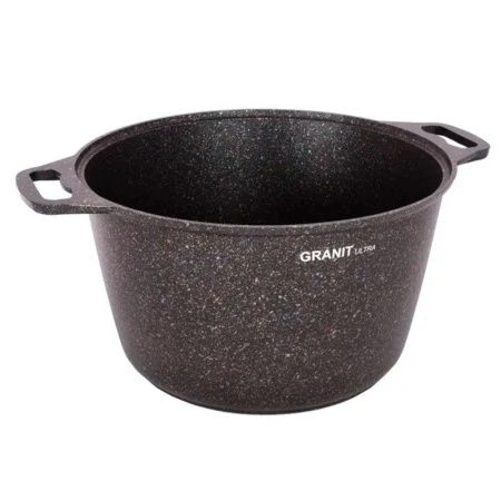 Кастрюля 8л алюминий АП GRANIT ULTRA Blue со стекл.крышкой (2)