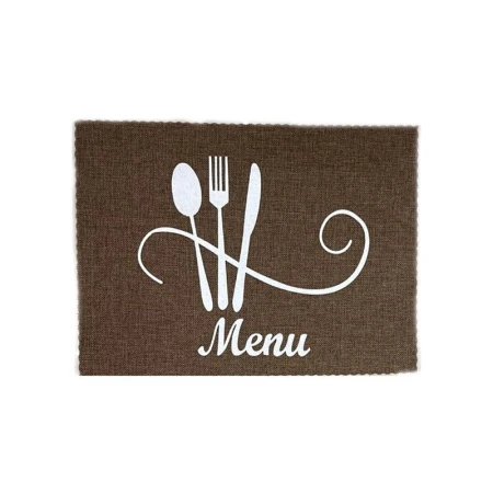 Салфетка сервировочная 44*29см ПВХ MENU коричневая JC-15481 (300)