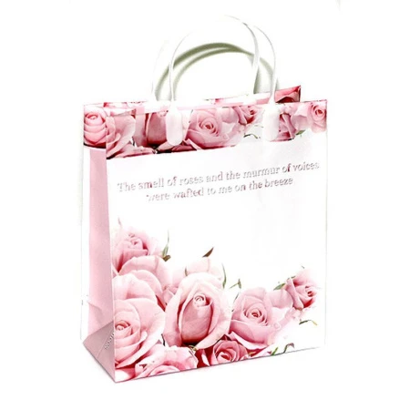 Пакет с пластиковой ручкой 23*25*10см Роза murmur 01-069 (20/200)