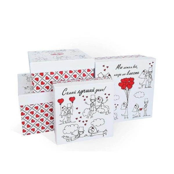 Коробка подарочная Свадебная коллекция 170x170x70