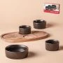 Менажница 4 секции 90/90/135/200мл керамика на дер.подставке 28*16*1,5см Alturo ALT-02 (12)