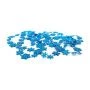 Новогоднее украшение бусы на ёлку синие "Снежинки" НУ-6753