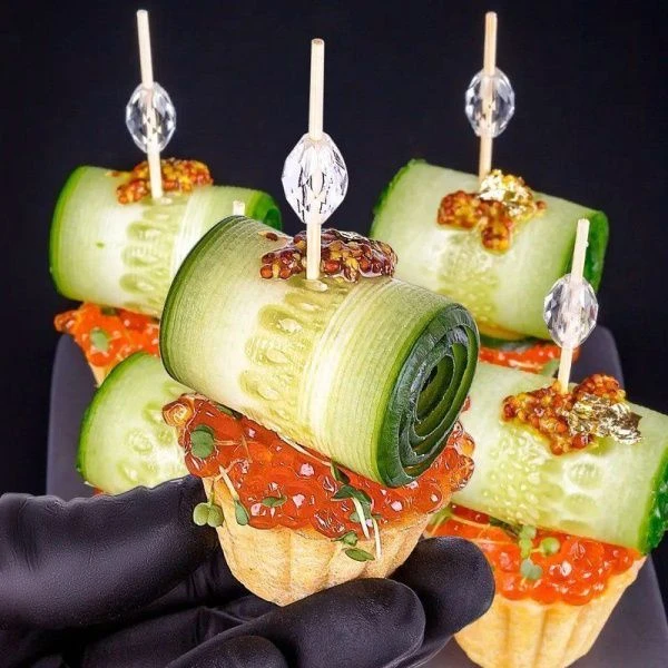 Шпажки для канапе 9см 100шт бамбук Кристалл прозрачный в пакете PATERRA (50)