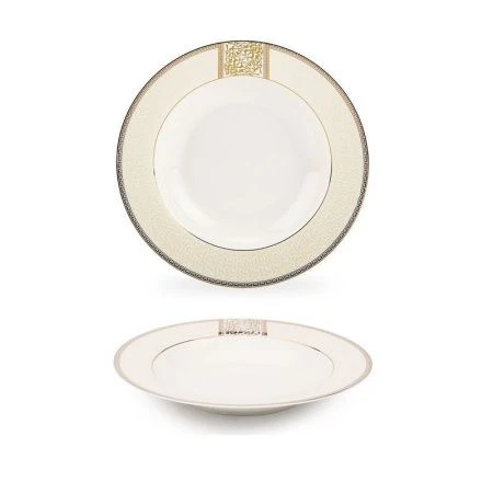 Тарелка глубокая 300мл 23см фарфор ДИНАСТИЯ TDP082 (24)