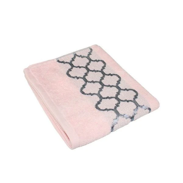 Полотенце махровое 50*80см Дрезден розовый 400гр (10/5) ВЫВОД