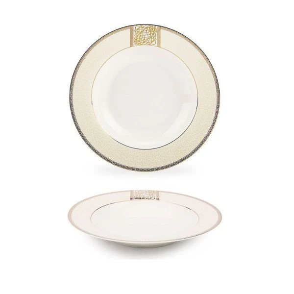 Тарелка глубокая 300мл 23см фарфор ДИНАСТИЯ TDP082 (24)