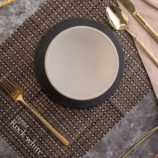 Салатник 500мл 15см фарфор ROCK WHITE DM8013 (6)