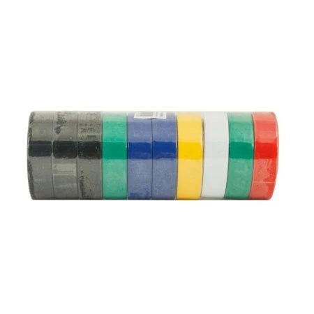 Изолента ПВХ 15-5М Микс (набор: 3 шт.син,3 шт черн, по 1шт желт, бел, зелен, красн) ЕВРОГАРАНТ(5)