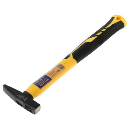 Молоток металл 100г с фиберглассовой обрезиненной рукояткой 3К, квадратный боёк ТУНДРА ПРОФИ (1)