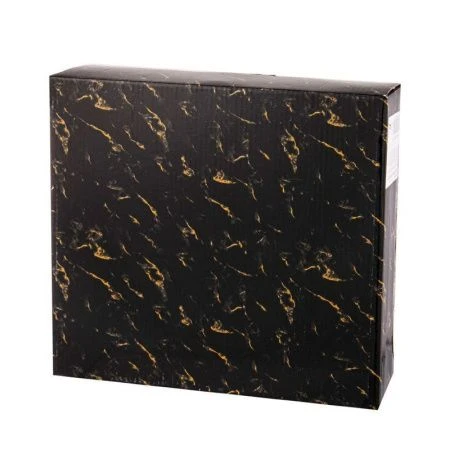 Салатники набор 4пр 11,5см фарфор FANTASY на дер.подставке черный (12)