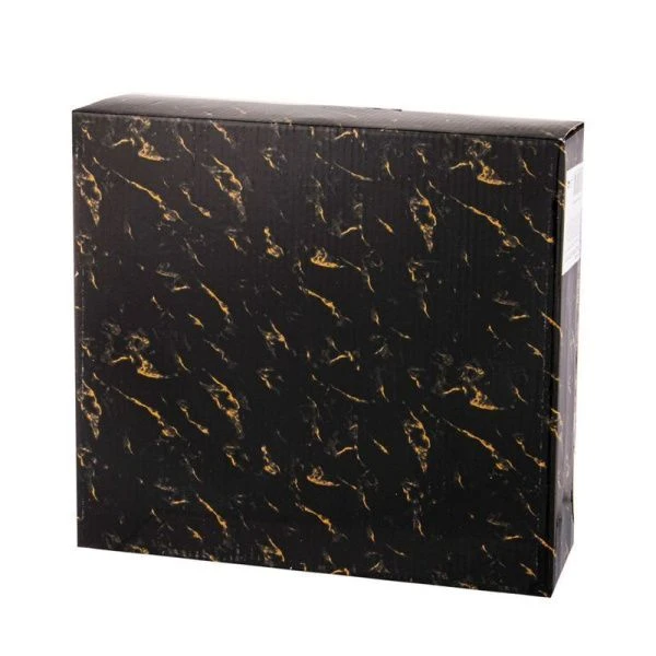 Салатники набор 4пр 11,5см фарфор FANTASY на дер.подставке черный (12)