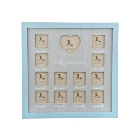 Фоторамка детская МДФ 33*33*1,5см Мой первый год (12)