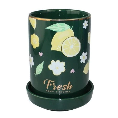 Подставка для кухонных принадлежностей ВЫВОД фарфор 8,5*13см 700мл Fresh подар.уп. (48)