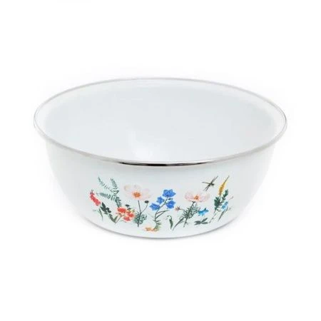 Миска 600мл эмаль ЛУГОВЫЕ ЦВЕТЫ (18)