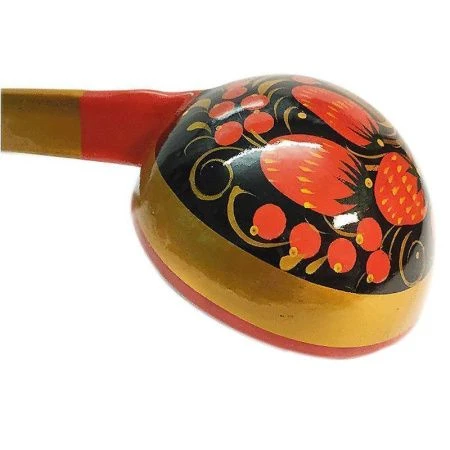 Половник 28*10см дерево роспись Хохлома (1)