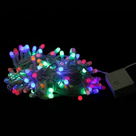 Гирлянда электрическая 7м (50 крупных светодиодов, бел.провод) (разноцветная) JC-6454 (100)