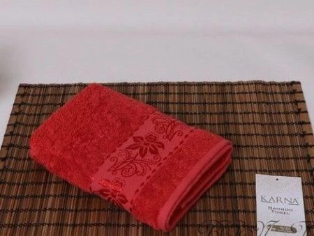 яяяПолотенце 70*140 бамбук Karna ORGANIC 1/1 (Красный)