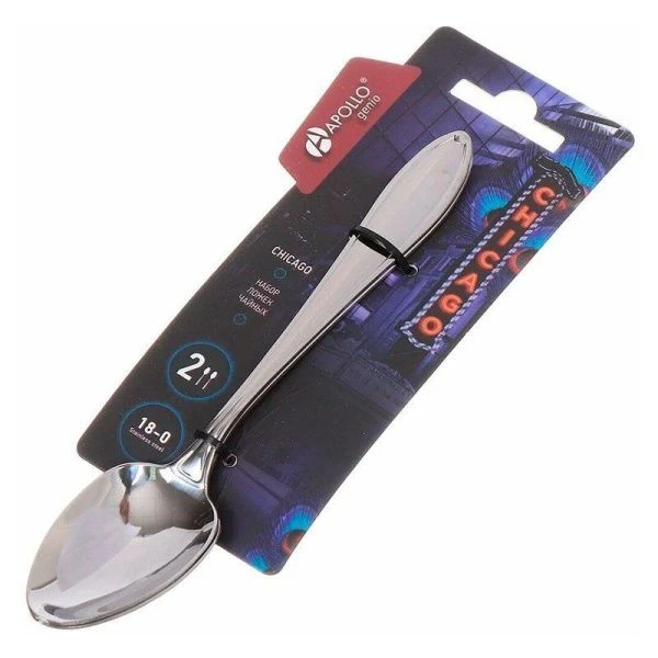 Ложки столовые набор 2шт нерж.сталь Chicago CHI-42 (6/96)