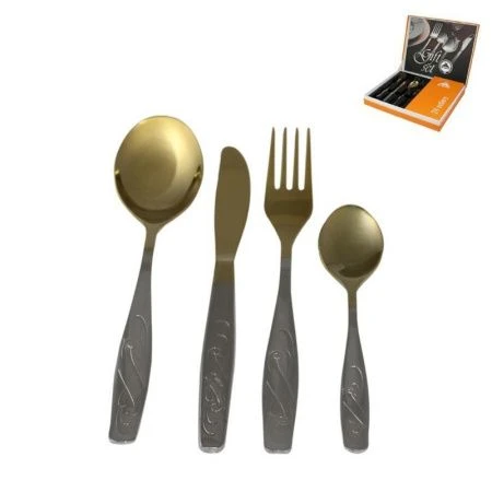 Набор столовых приборов 24пр нерж.сталь ЛИРА 18/10 НТП подар.уп. М14 н83/6 (5)